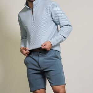 Fundamental Coast Los Angeles Later On Chino Shorts - Blue - Size 34x11